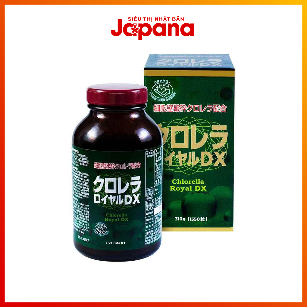 Tảo lục hoàng gia chlorella royal dx nhật bản 1550 viên