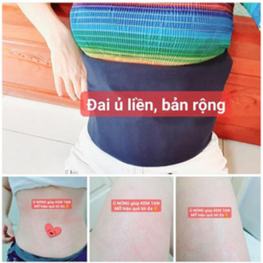 Đai ủ nóng điện tan mỡ giảm Eo, Ủ nóng Bụng tan mỡ bụng