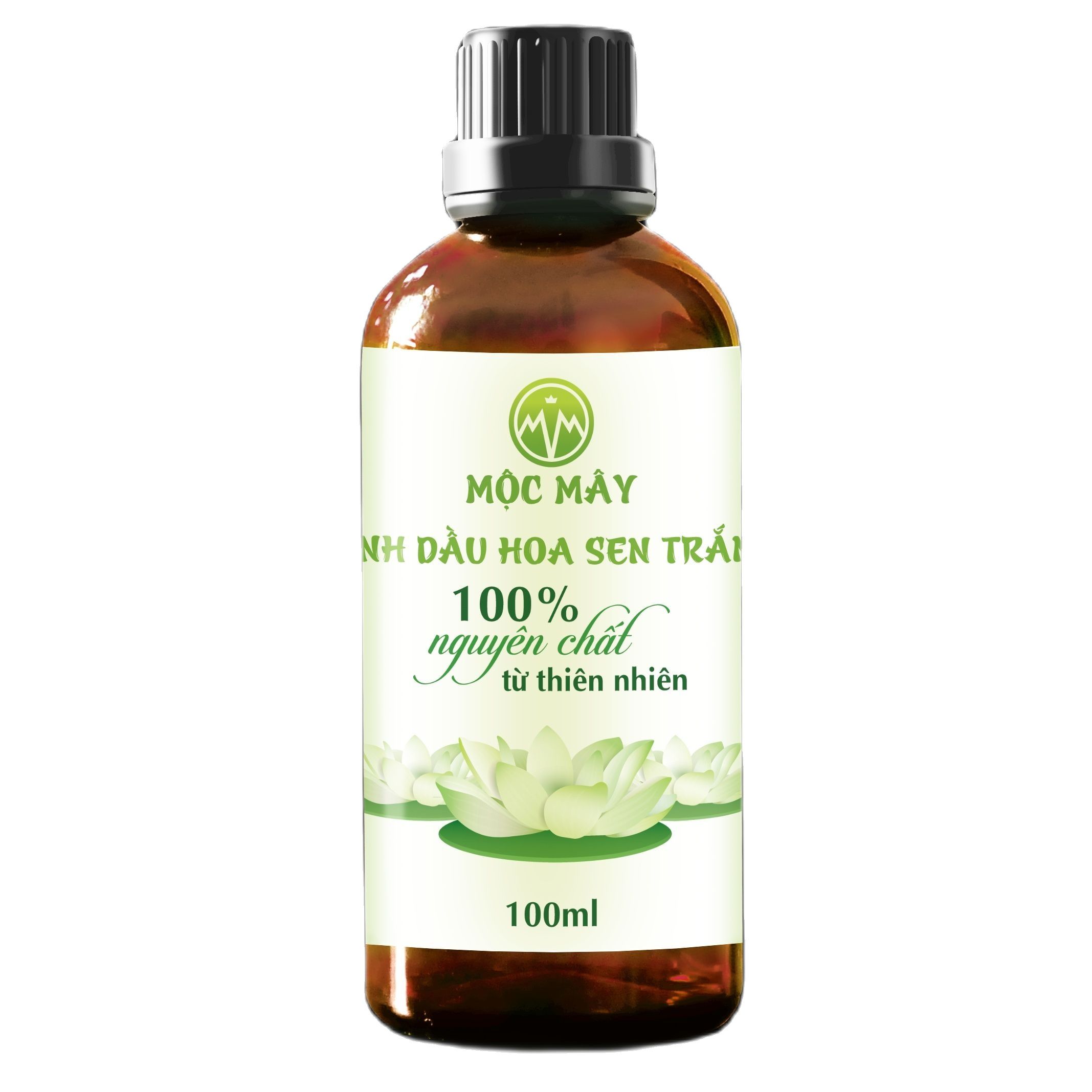 Tinh dầu hoa Sen Trắng 100ml nguyên chất Mộc Mây, tinh dầu nguyên chất từ thiên nhiên xông phòng, thơm phòng, thư giản, đuổi muỗi