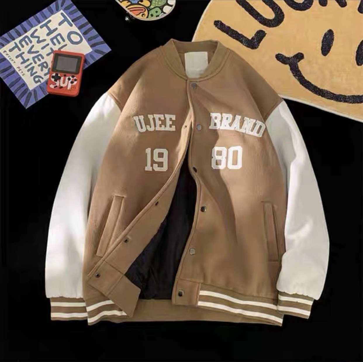 Áo Khoác Varsity Jacket N.7 STUDIO bomber bóng chày basic nam nữ form rộng Local Brand