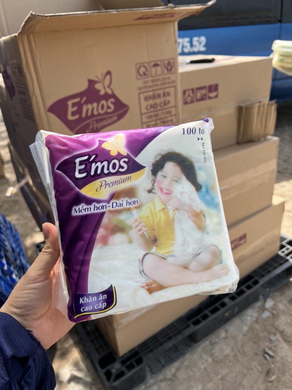 Khăn giấy đa năng Emos 2 lớp