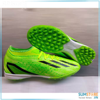 Giày Đá Bóng Xspeed II Cổ Cao TF (Đinh Gai) Xanh Chuối - Giày Đá Banh Sân Nhân Tạo, Sân Cỏ