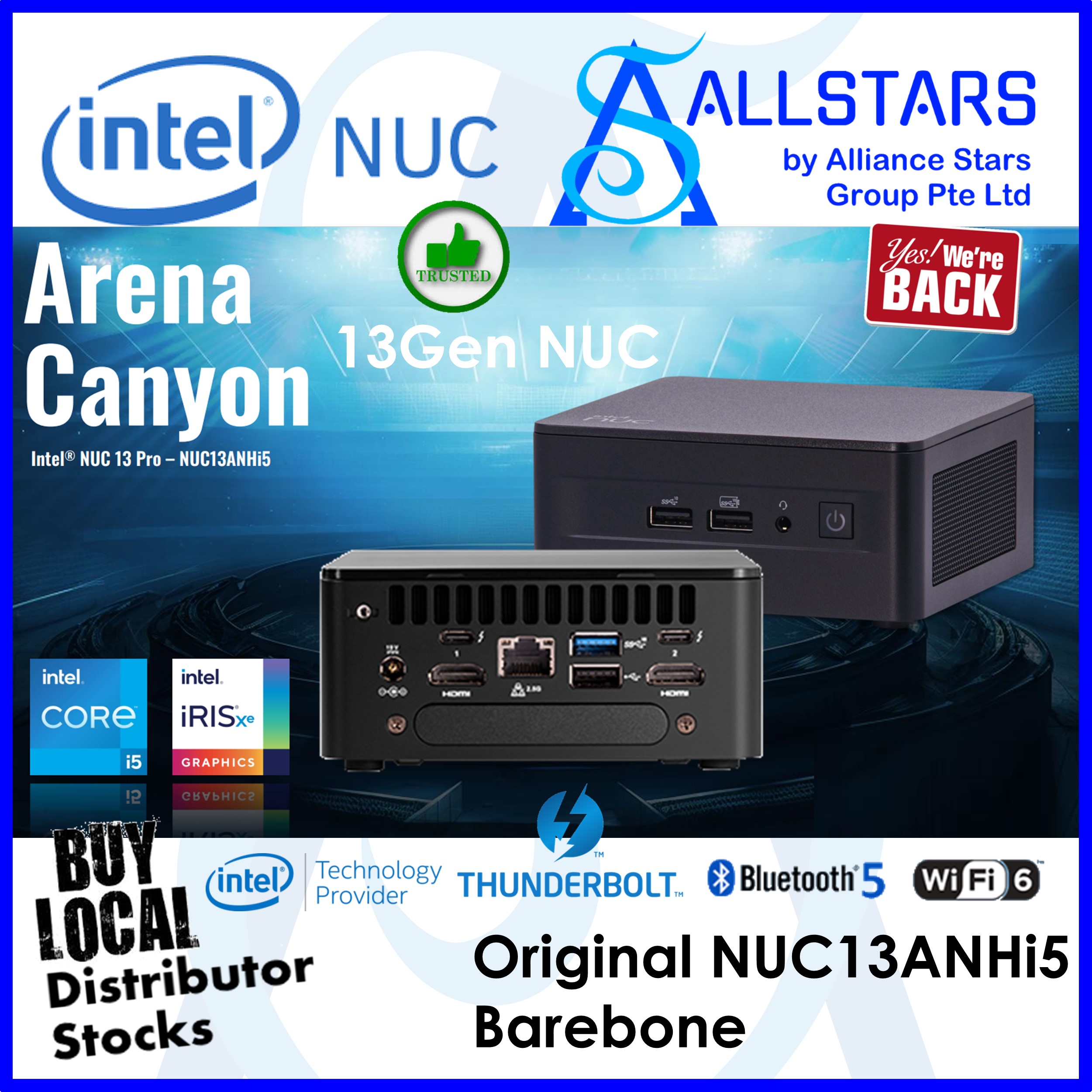 ALLSTARS : NUC PROMO) Intel NUC13ANHi5 + 16GB DDR4 3200 + 1TB NVME