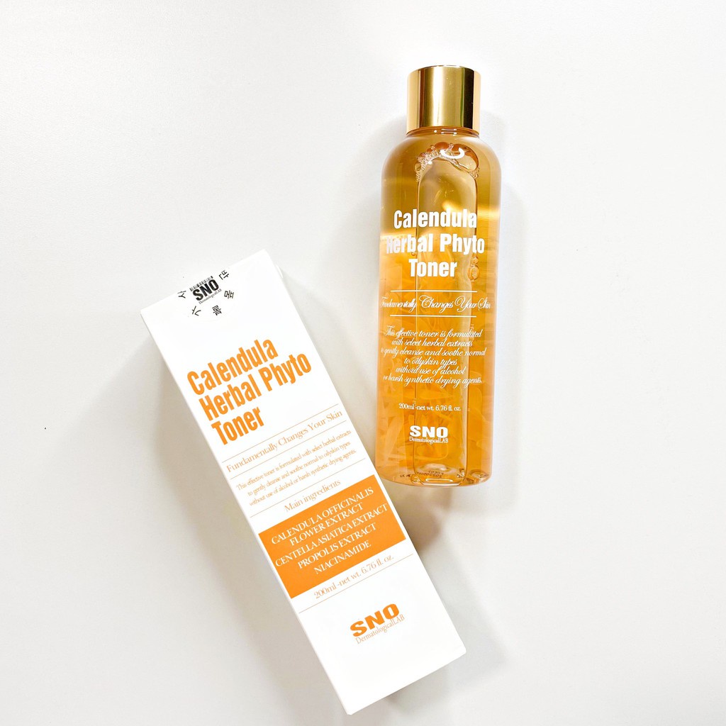 Nước hoa cúc SNO Calendula Herbal Phyto Toner 200ml.