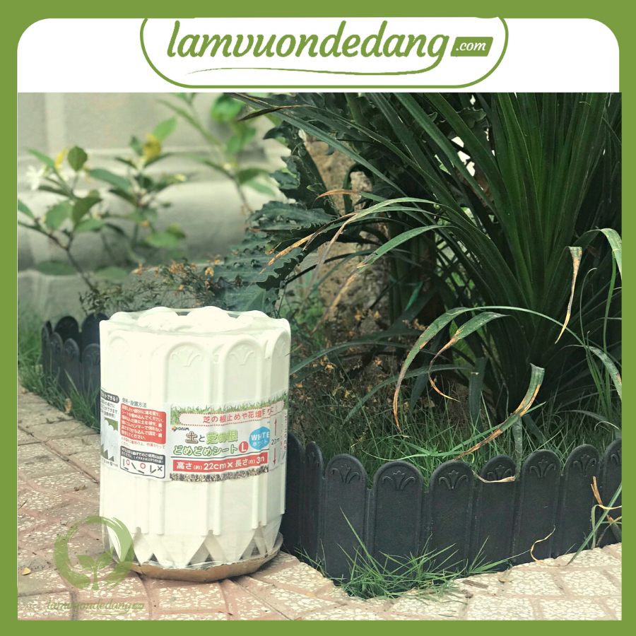 [HCM]HÀNG RÀO NHỰA VIỀN VƯỜN DÀI 3M - Full size - Dùng để tấn đất cát viền vòng trồng hoa.