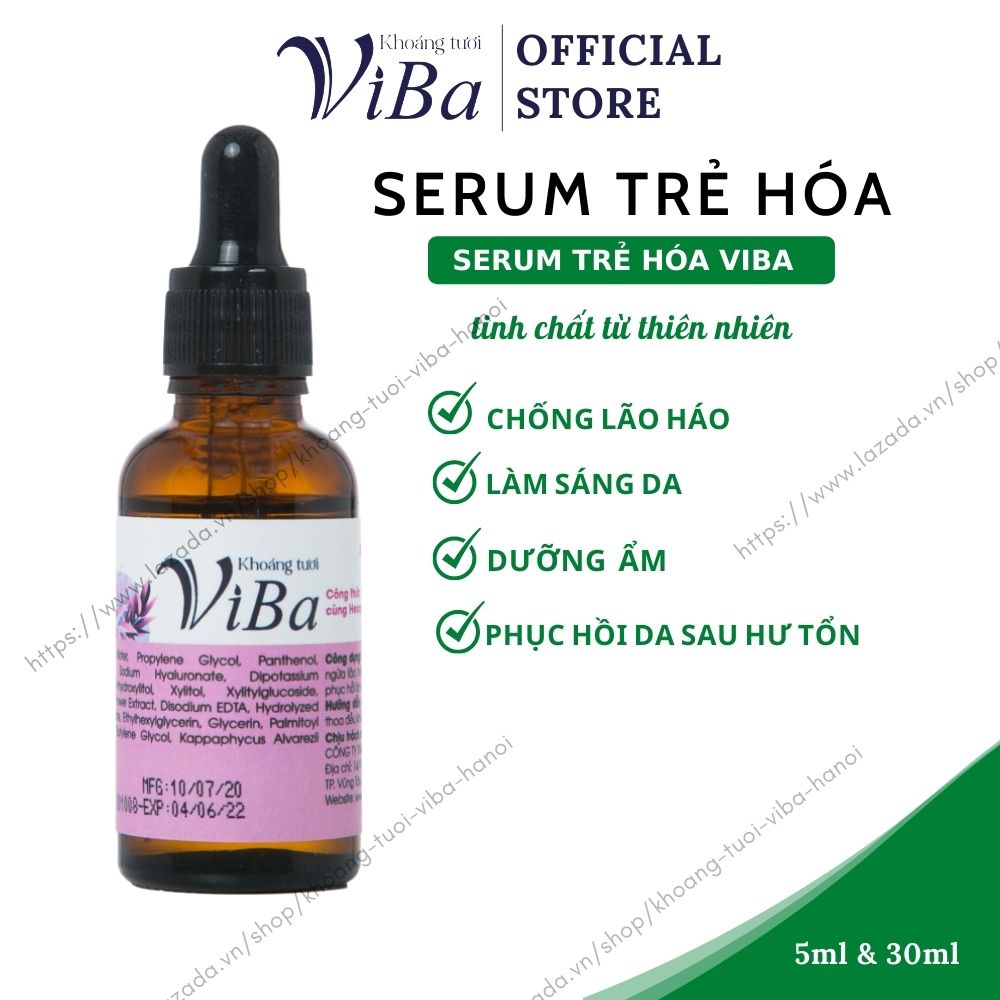 Serum trẻ hóa viba trẻ hóa thông minh ngừa lão hóa làm sáng da mờ thâm nám