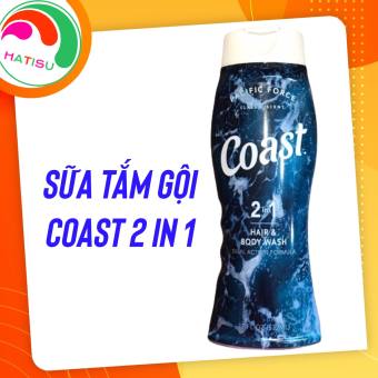 Dầu gội tắm 2in1 Coast - Nam - 532ml HATISU