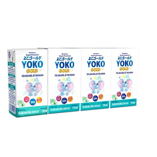  LỐC 4 HỘP SỮA BỘT PHA SẴN YOKO 110ML 