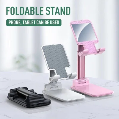 Universal Phone Holder Stand Tablet Aluminum Foldable Adjustable Portable Telescopic Mobile Phone Ipad Mount Bracket (2)