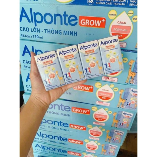 1Thùng ( 48 hộp )Sữa Bột Pha Sẵn Alponte Grow 110ML  Từ 1 Tuổi Trở Lên  Giúp Trẻ Cao Lớn  Thông Minh Phát Triển Chiều cao vượt trội