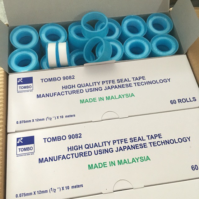Hộp 60 cuộn băng keo lụa tombo - băng tan - cao su non quấn ống nước.