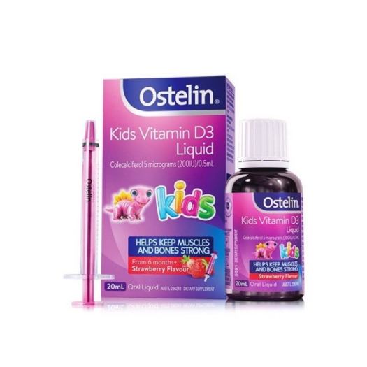 Vitamin D3 LIQUID OSTELIN 20ml Úc (tặng kèm xi lanh).