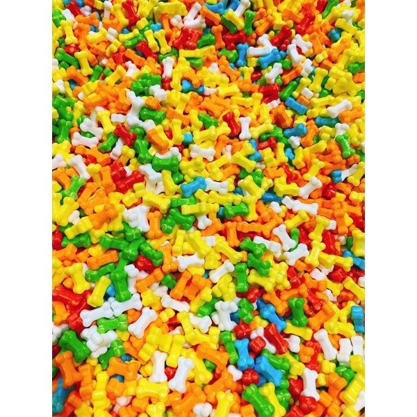 500gr kẹo xương cún trái cây mix đủ vị siêu ngon