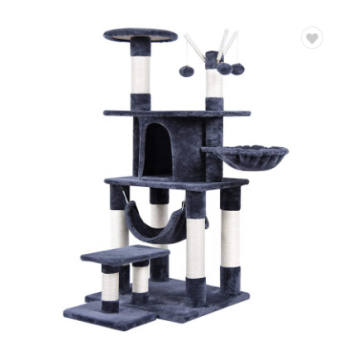 Cattree Nhà Tầng Cho Mèo Saze Lớn - Trụ Cào Móng Cho Mèo Sang Trọng Kèm Võng & Nhà Cho Mèo - Nhà Cây, Trụ Mèo Leo Trèo