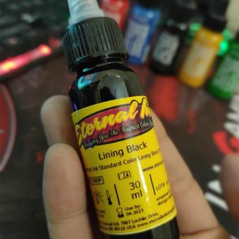 Mực tập xăm Eternal màu Đen Lining Black 30ml