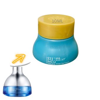 Sum37 Kem sum xanh cấp nước cho da căng mọng sáng bóng giảm mụn 10ml Water full timeless water gel cream
