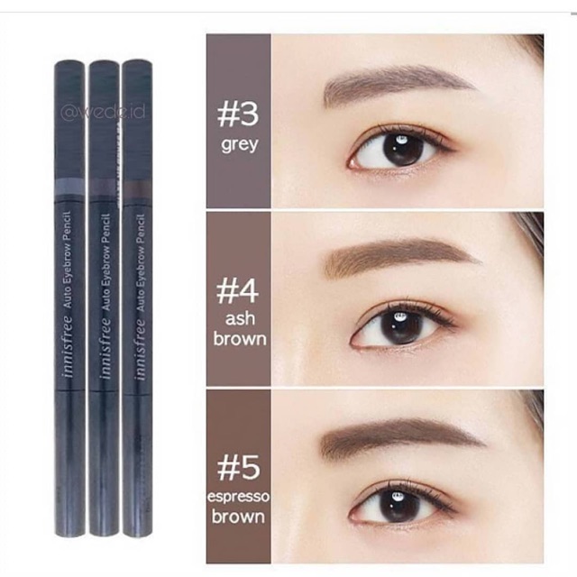 Chi kẻ chân mày Innisfree 2 đầu chống thấm nước không trôi, chì kẻ lông mày Innisfree Hàn Quốc