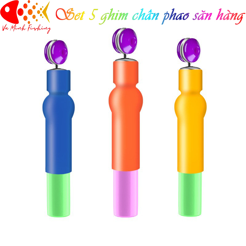 Set 5 ghim phao câu cá , chân cắm phao săn hàng chuyên dụng câu đài, câu đơn cao cấp