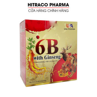 Viên uống Vitamin B tổng hợp 6B With Ginseng bồi bổ cơ thể, tăng sức đề kháng - Hộp 100 viên