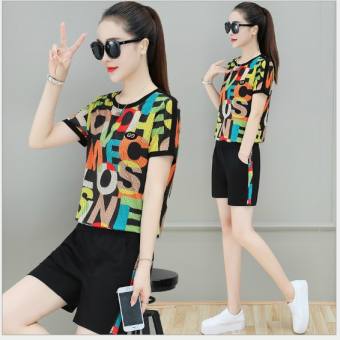 BỘ THUN SHORT CHỮ MÀU OH