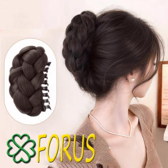 Tóc giả búi kẹp tóc tết B12 ❤️FREESHIP❤️ búi kẹp gắp tóc giả, tóc giả búi thời trang nữ, búi tóc giả nữ, kẹp búi tóc giả