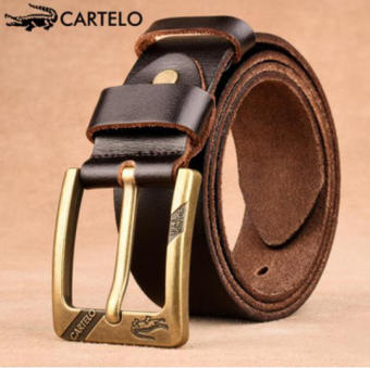Thắt lưng nam,thắt lưng da CARTELO MG103, dây lưng nam, dây nịt nam da bò cho quần jeans nịt quần bò khóa hợp kim cao cấp [MYGOOD]