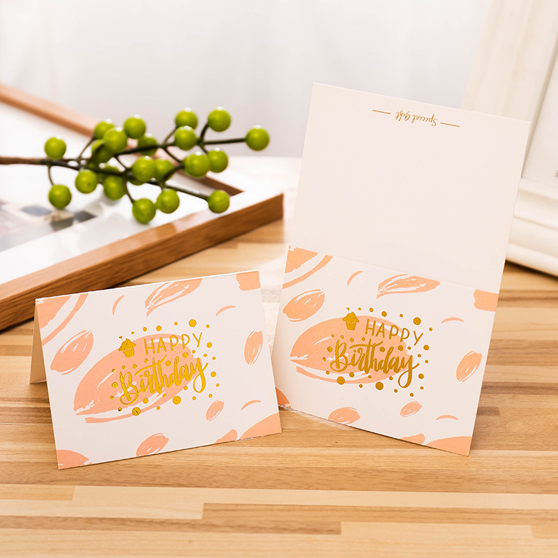 【10 PCS】Happy Birthday Greeting Card Note Message Cards Bouquet Gifts Party Supplies For Birthday Party Favors