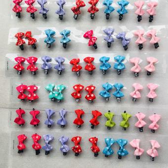 Set 10 KẸP NƠ đủ màu cho bé siêu xinh (10 cái: 5 Cặp)