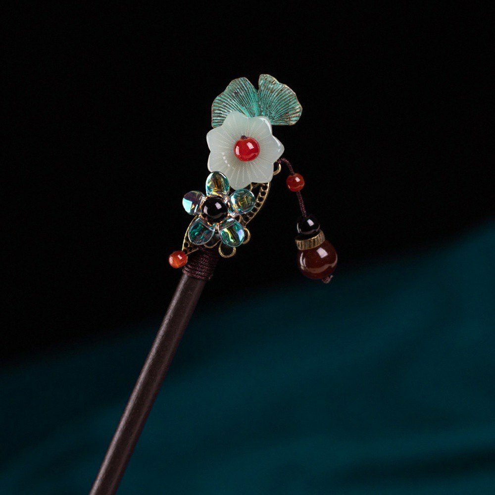 TRÂM GỖ MIX ĐÁ BÚI TÓC CỔ PHONG