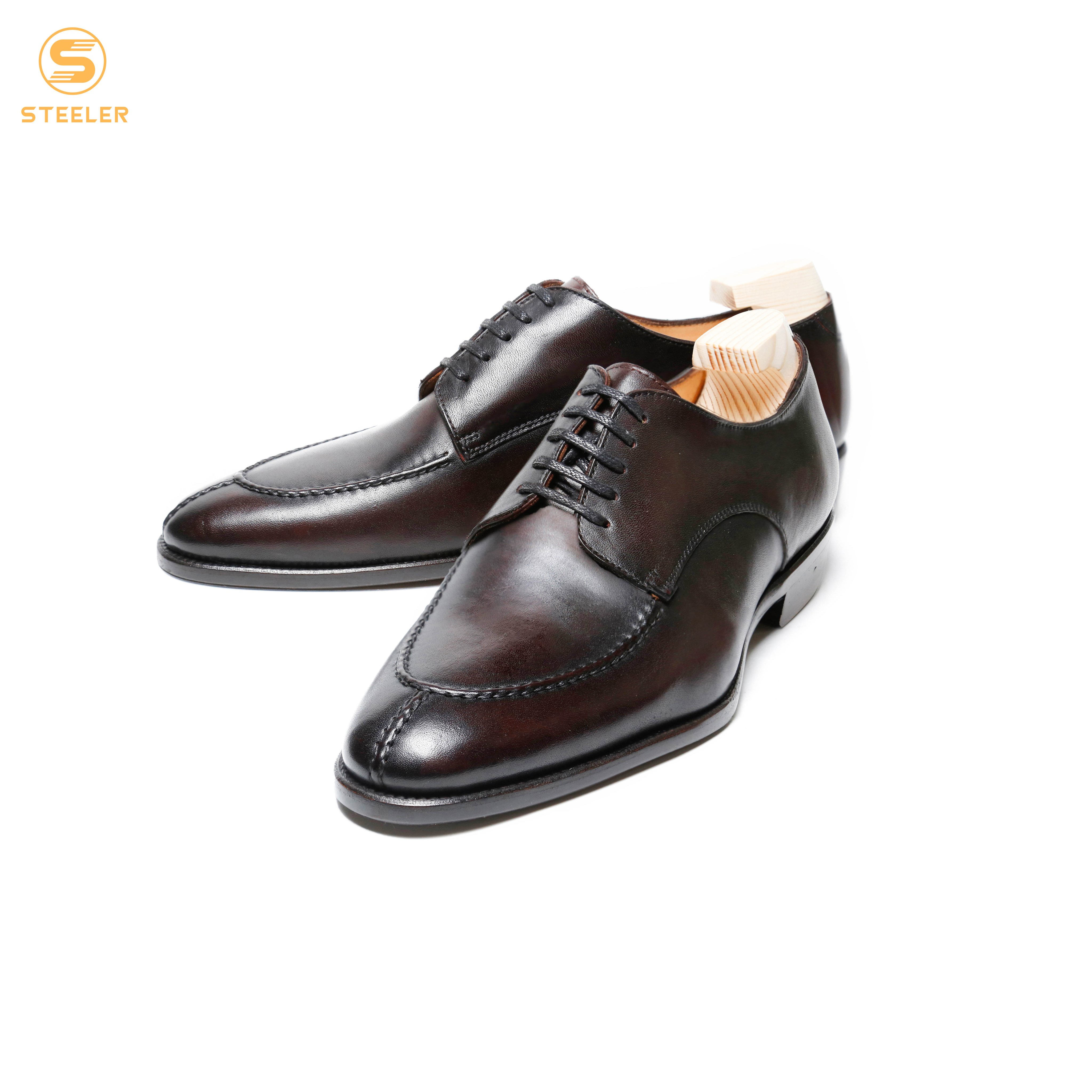 Giày tây nam da bò Derby Split Toe- phong cách santorial công sở lịch lãm. Thương hiệu Alain Shoemaker.