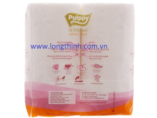 Khăn giấy đa năng Pulppy Supreme 2 lớp