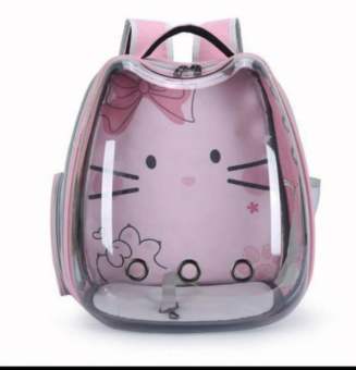 Balo Phi Hành Gia Dành Cho Chó Mèo - Balo Trong Suốt Cho Thú Cưng dưới 7kg - Hình mèo (Khách chọn màu) -  [Nông Trại Thú Cưng]