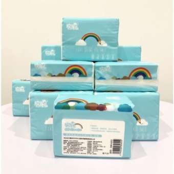 Giấy ăn, giấy lau cầu vồng màu trắng siêu dai sạch sẽ