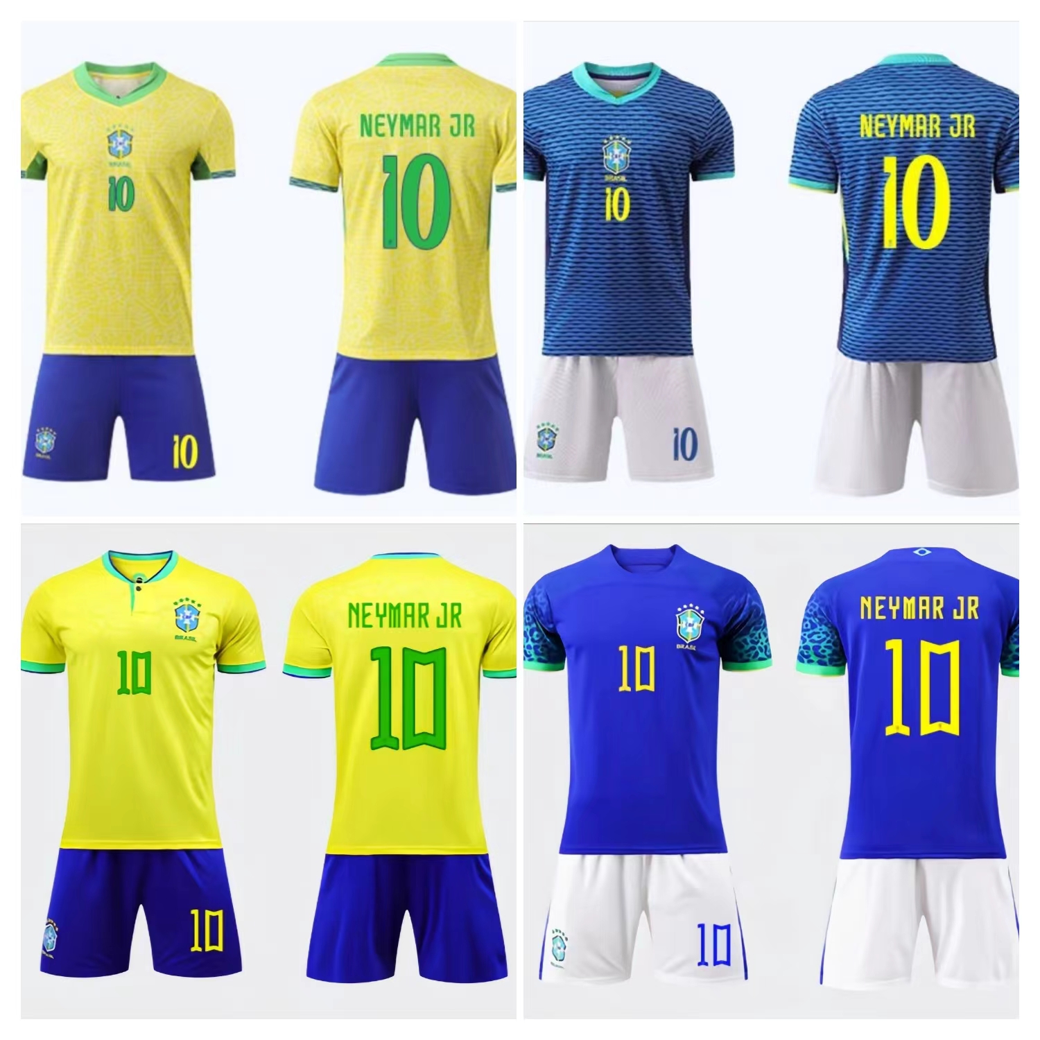 2022 Qatar World Cup  National team shirt  Markinos 4  Casemiro 5  Sandro 6  Neymar 10  Rafinia 11  