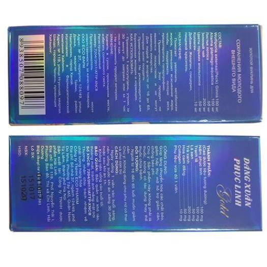 Giảm cân Dáng Xuân Phục Linh Gold