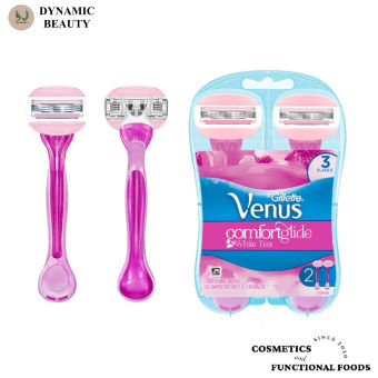 Bộ 2 dao cạo cho nữ có đầu bơ gillette Venus comfortglide white tea venus spa 3 blades