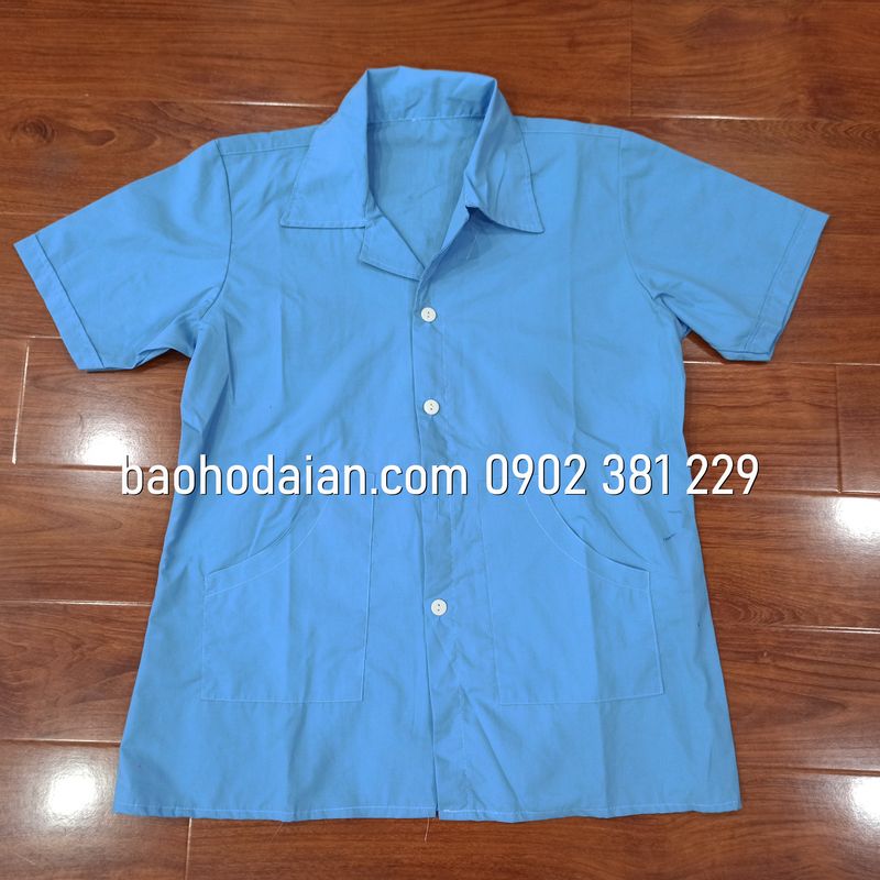 Áo tạp vụ, áo lao công, áo nhân viên vệ sinh phòng khám, khách sạn, thẩm mỹ viện