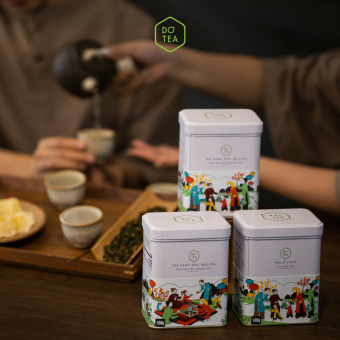 Trà oolong Dotea lon thiếc 100g - Trà ô long cao cấp, quà tặng sức khỏe (HỎA TỐC)