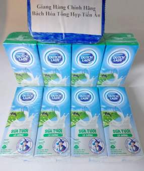 Combo 2 Lốc  sữa tươi có đường Dutch Lady 8 hộp 180ml