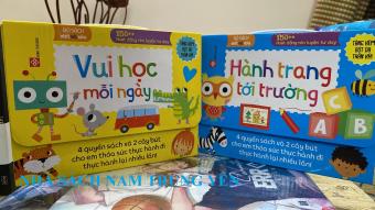 SÁCH - Bộ sách viết và xóa 150++ hoạt động rèn luyện tư duy : Vui học mỗi ngày + Hành trang tới trường