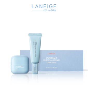 Bộ Kem dưỡng ẩm cho da thường đến khô Laneige Waterbank Blue HA Cream 50ML + 25ml