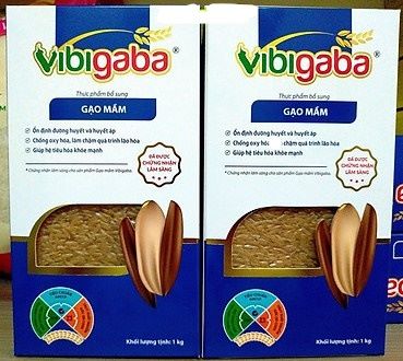 1 COMBO 2 HỘP = 2 KG Gạo mầm Vibigaba - là gạo còn nguyên phôi cho nẩy mầm trong ĐK thích hợp để các enzyme trong hạt gạo được kích hoạt tạo nhiều chất DD, đặc biệt hàm lượng chất Gaba tự nhiên cao gấp 6L so với các gạo lứ