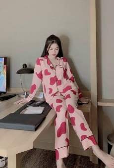 Set Bộ Pijama Bò Sữa DD From Rộng , Đồ Bộ Mặc Nhà Nam Nữ Dài Tay Freesize Siêu Đẹp, Siêu Tinh Tế.