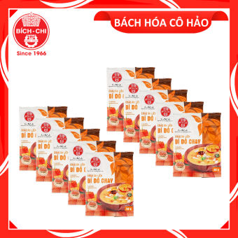 COMBO 10 GÓI CHÁO BÍ ĐỎ CHAY PORRIDGE VEGETARIAN PUMPKIN BÍCH CHI