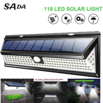 SADA Đèn Năng Lượng Mặt Trời Đèn Tường Đèn LED Đèn Cảm Biến Chiếu Sáng Ngoài Trời Đèn Đường Đèn Sân Vườn