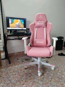 Ghế Gaming Warrior WGC206 Pink - Ghế streamer - Ghế Xoay Chính Hãng