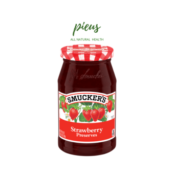Mứt dâu | Strawberry Preserves Smucker's 340 gr  | Mứt trái cây nhập khẩu Mỹ - Nguyên liệu pha chế, làm bánh