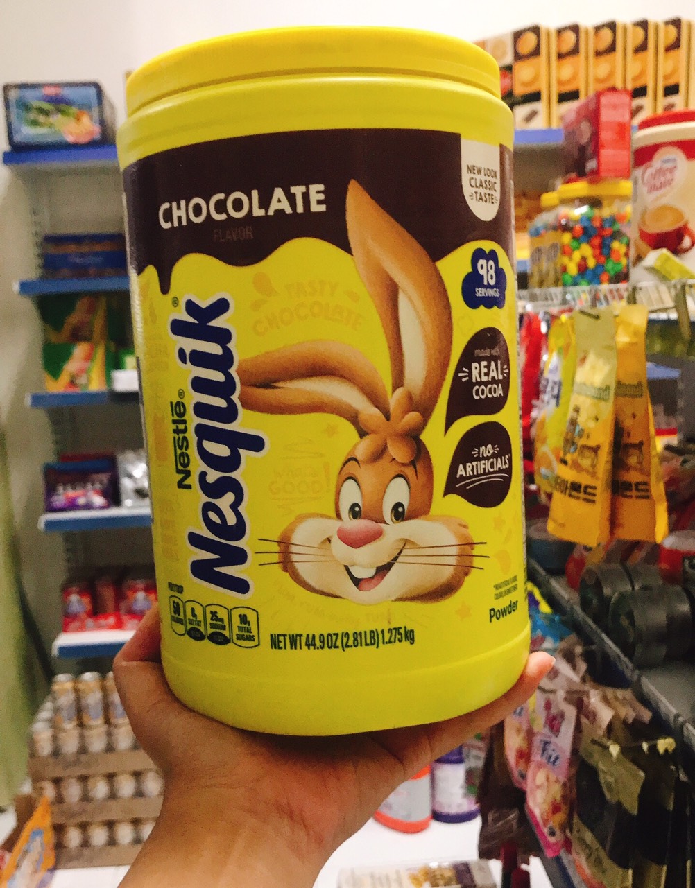 Bột Cacao Socola Nestle Nesquik Chocolate 1.275kg Mỹ