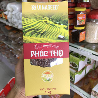 Gạo lứt đỏ huyết rồng PHÚC THỌ hộp 1kg-[Chính hãng VINASEED]