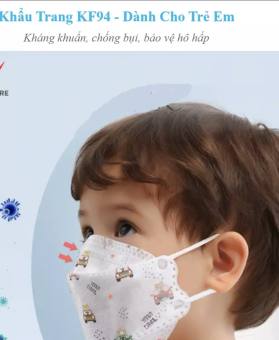 50 cái khẩu trang KF94 trẻ em Hafapro Kids, 4 lớp/khẩu trang 4D Hafapro trẻ em/khẩu trang trẻ em từ 4-12 tuổi/khẩu trang kids